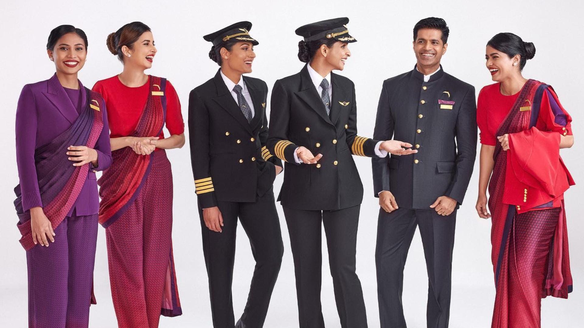 Air India Fashion famous designer manish malhotra design new uniform for pilot to cabin crew