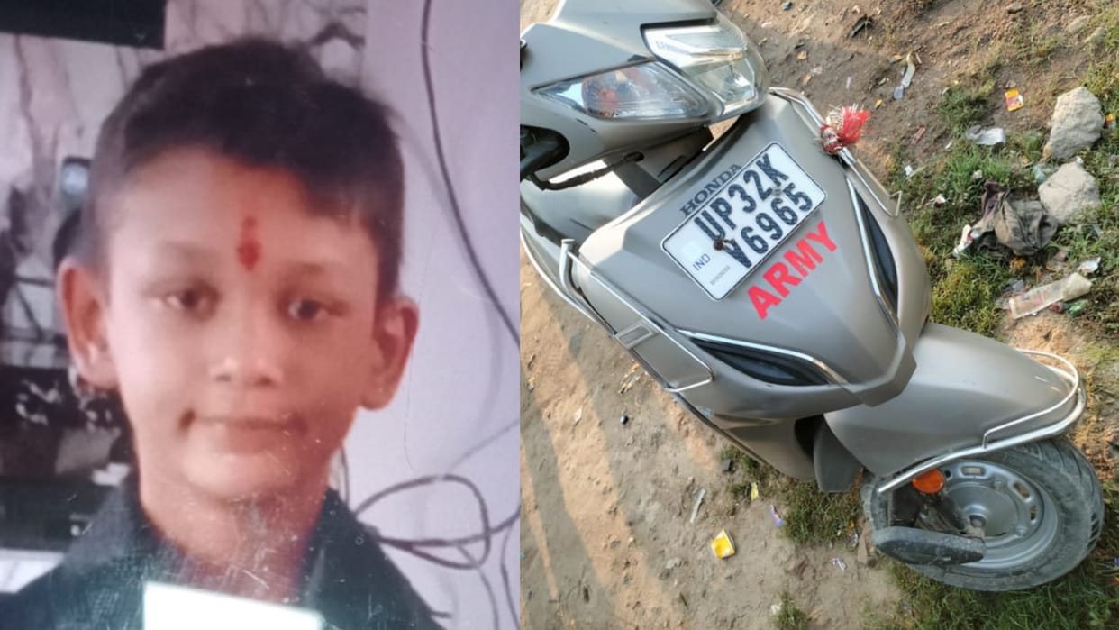 A child died in an road accident in PGI thana kshetra in Lucknow.