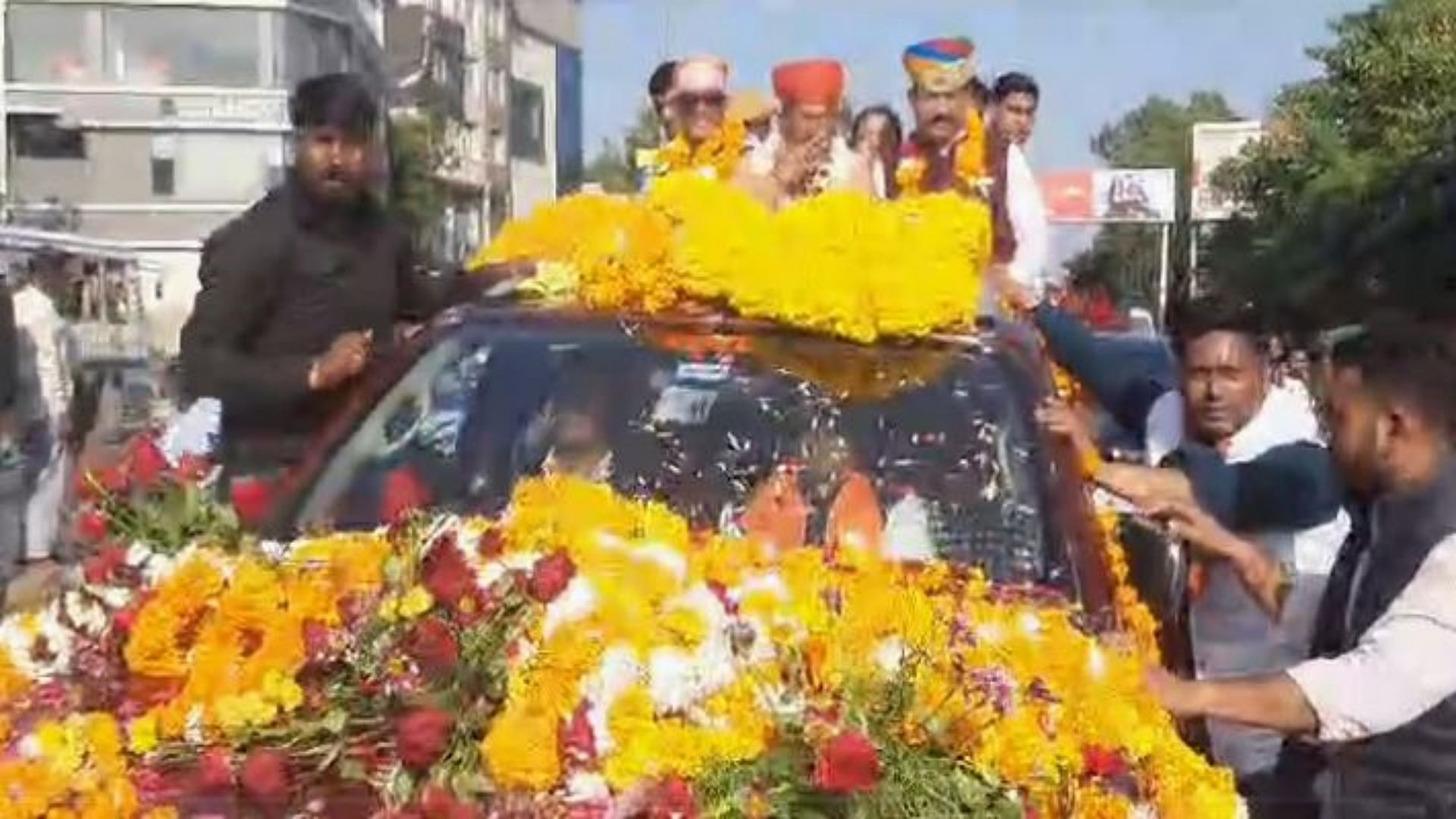 Vasudev Devnani Speaker Devnani reached Ajmer with grand welcome