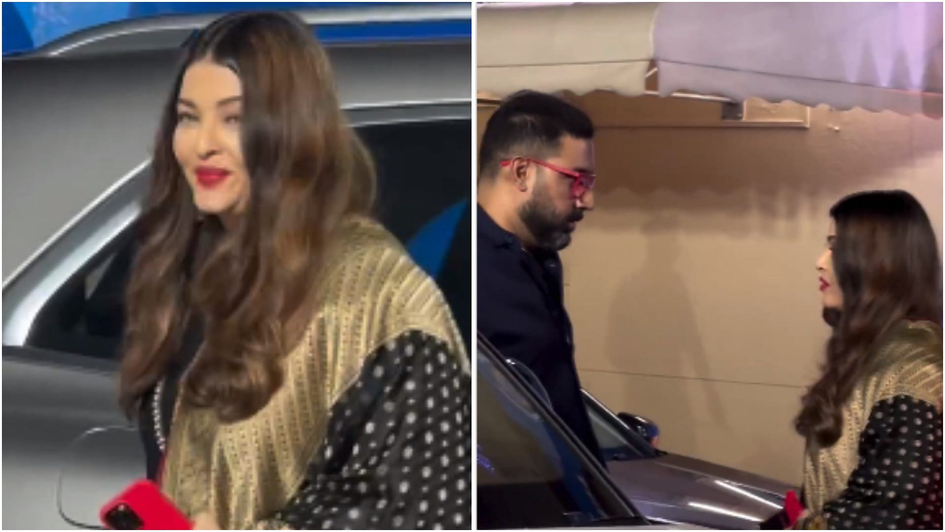 Aishwarya Rai Abhishek Bachchan Shuts Down Divorce Rumours With Joint Appearance At Ambani School Event - Entertainment News: Amar Ujala - Aishwarya Rai:तलाक की खबरों के बीच साथ दिखे ऐश्वर्या-अभिषेक, अंबानी स्कूल के कार्यक्रम परिवार संग पहुंचा कपल