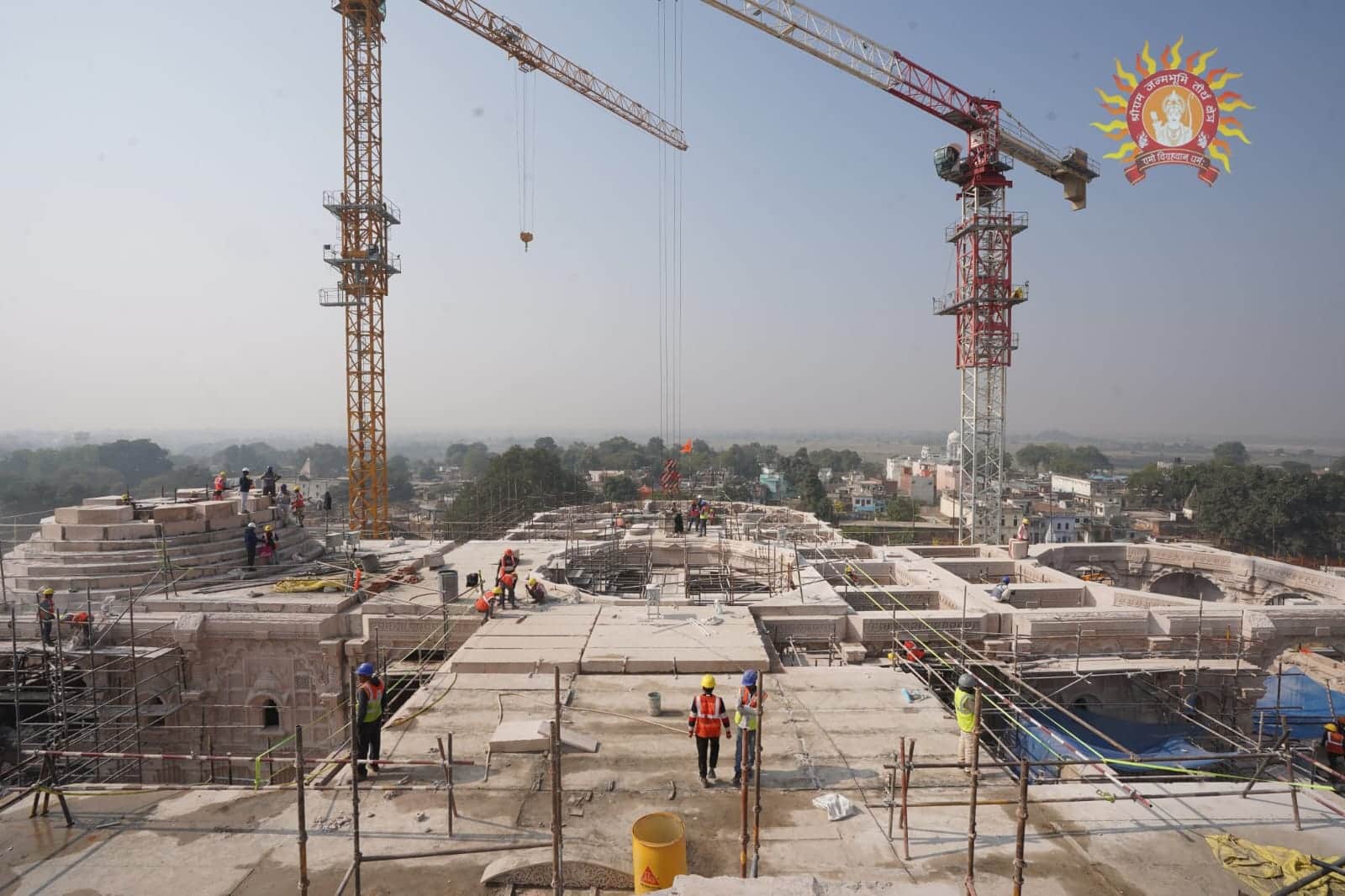 Ram Mandir: Three domes of Ram temple are ready, work on the fourth has started, Trust released pictures