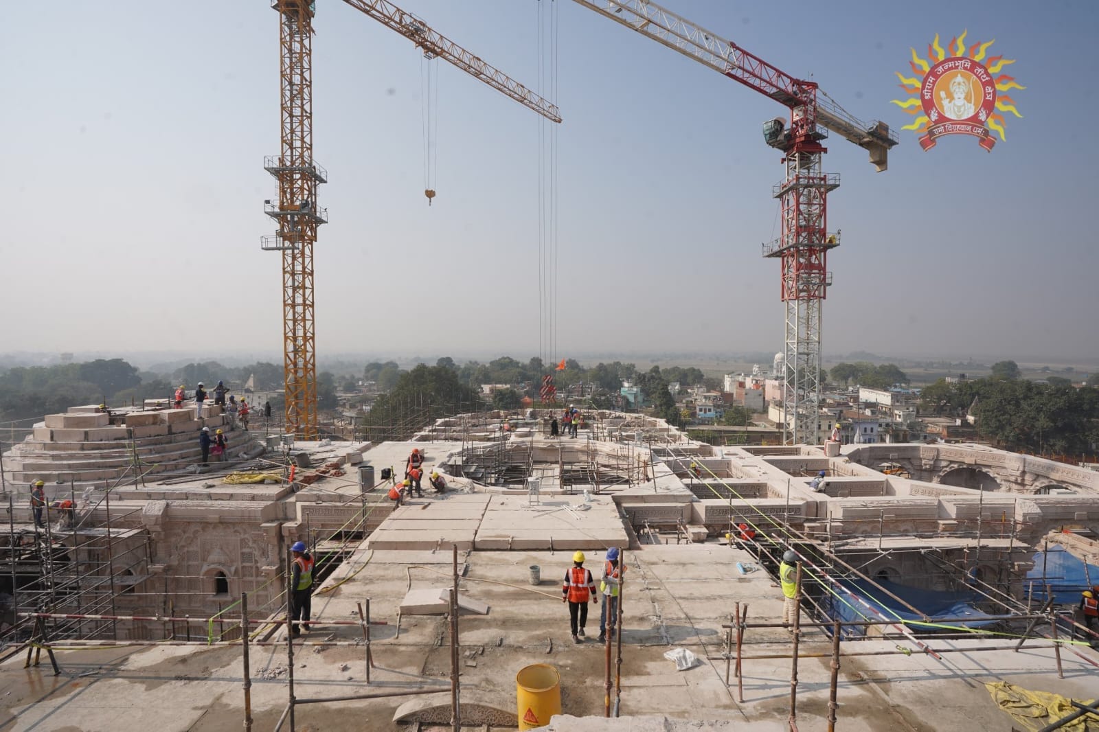 Ram Mandir: Three domes of Ram temple are ready, work on the fourth has started, Trust released pictures