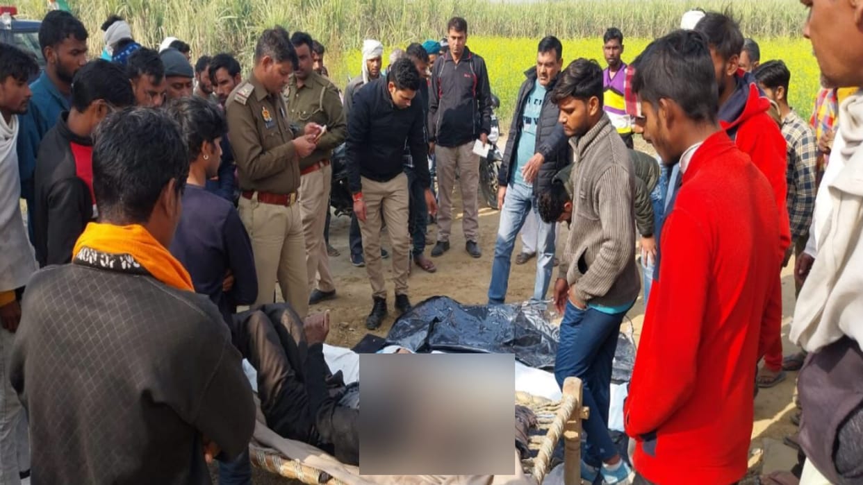 Body of watchman was found lying on a brick kiln in Baghpat city