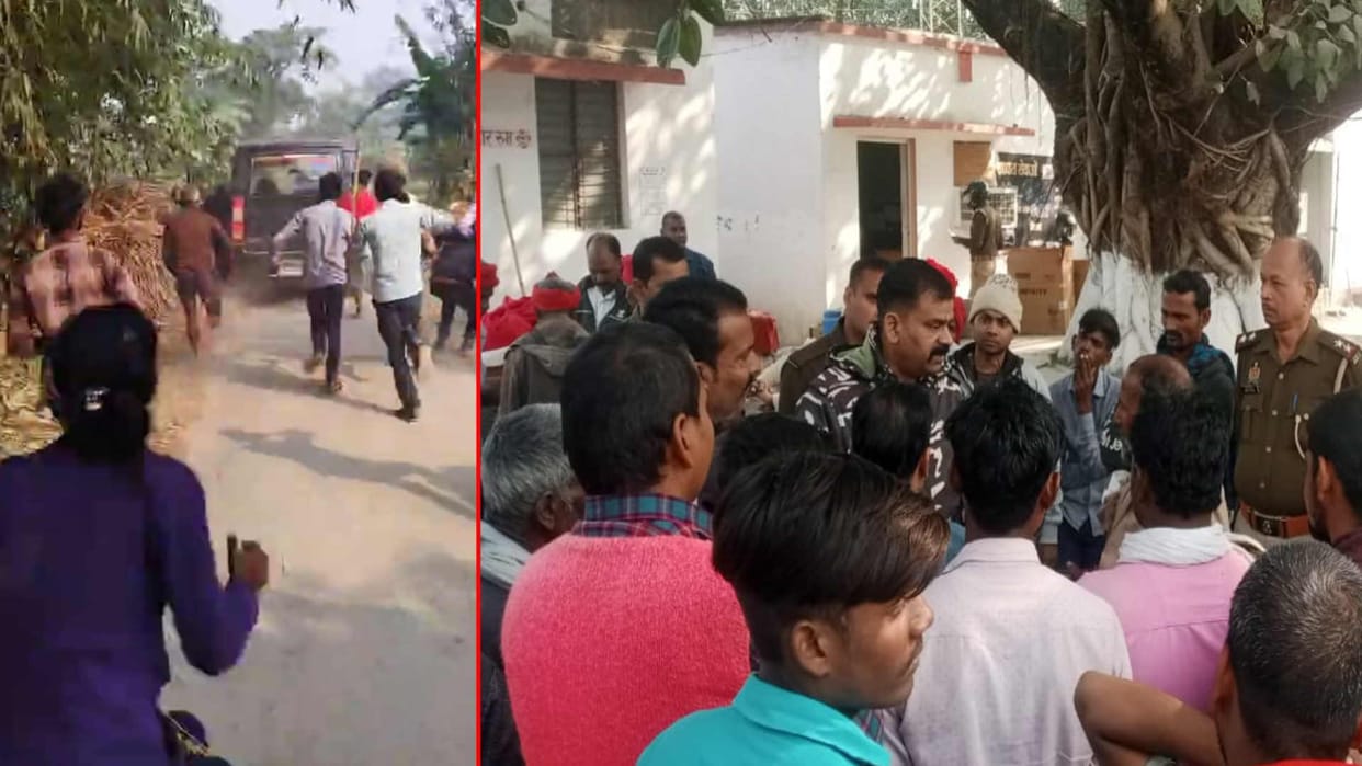 Angered by beating of JCB driver people chased police personnel