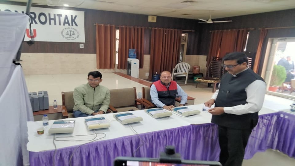 Rohtak District Bar Election Arvind Sheoran won the post of president, won by 1033 votes