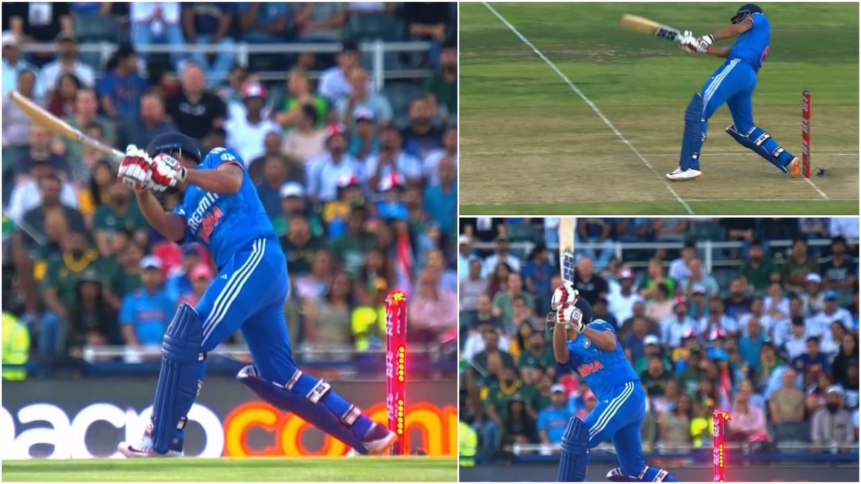 IND vs SA: Jitesh Sharma Slams Powerful Shot vs South Africa In 3rd T20, Yet out hit wicket See photos