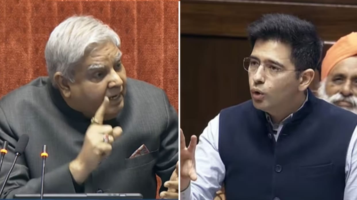 rajya sabha chairman decline aap arvind kejriwal request to appoint raghav chadha party leader