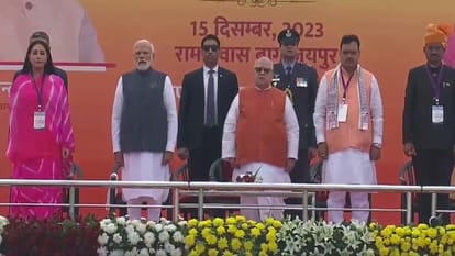 Rajasthan CM Oath Taking Live Bhajan Lal Sharma Swearing-in Ceremony RJ Deputy CM Ministers List News in Hindi