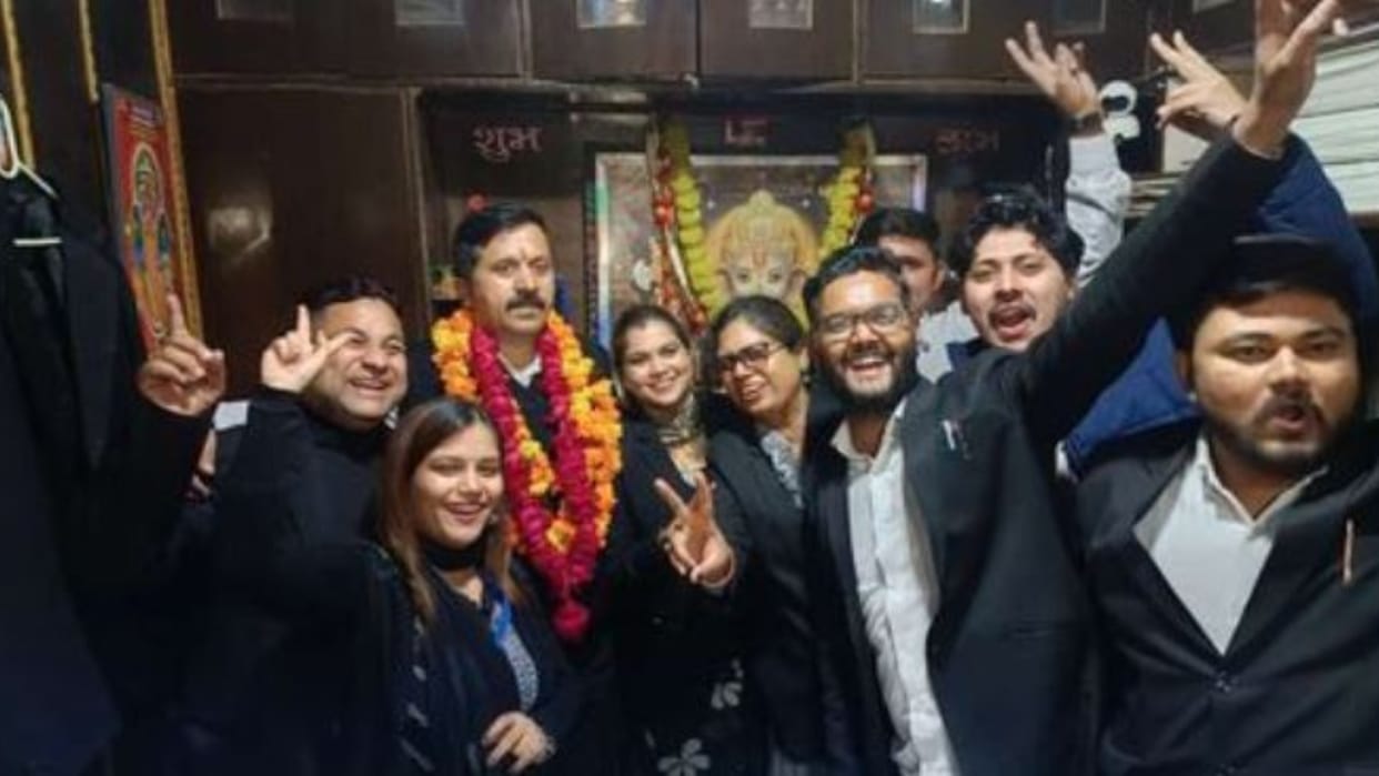 Anil Dhull won the election of President in Sonipat Bar Association elections