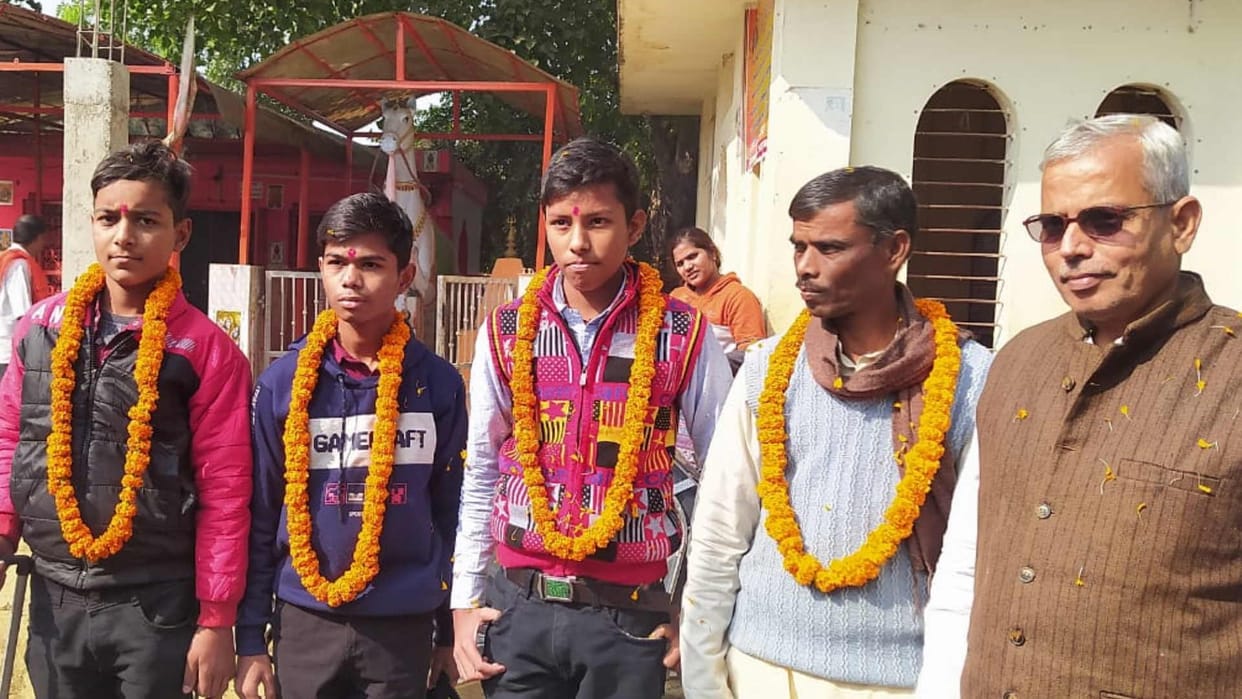 Khajni students got second position in examination held in Ghaziabad