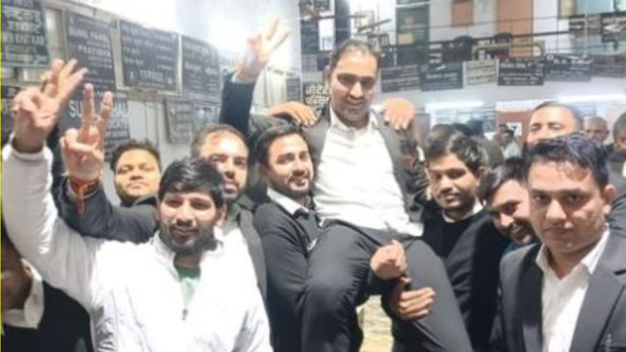 Rakesh Malik became President in Bar Association elections in Jind