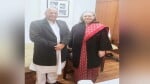 कृषि मंत्री चंद्र कुमार ने सोनिया गांधी से भेंट की।