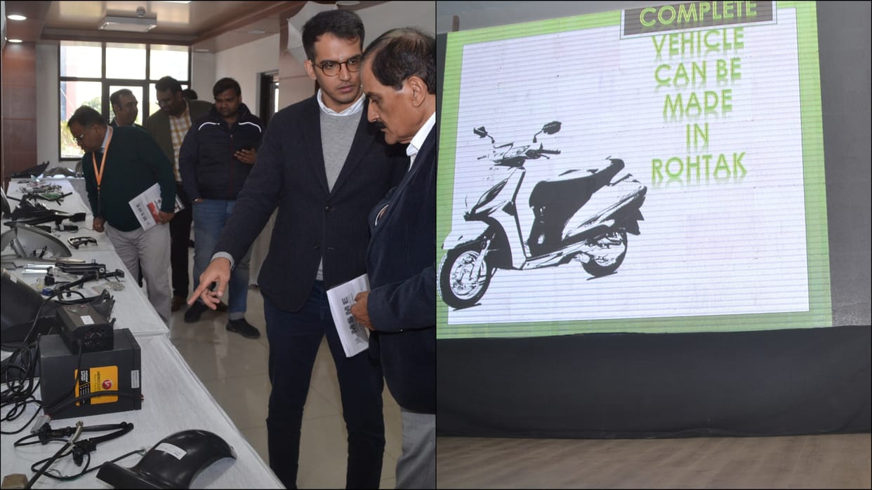 Haryana: Rohtak will become the first hub of electric vehicles and lithium batteries