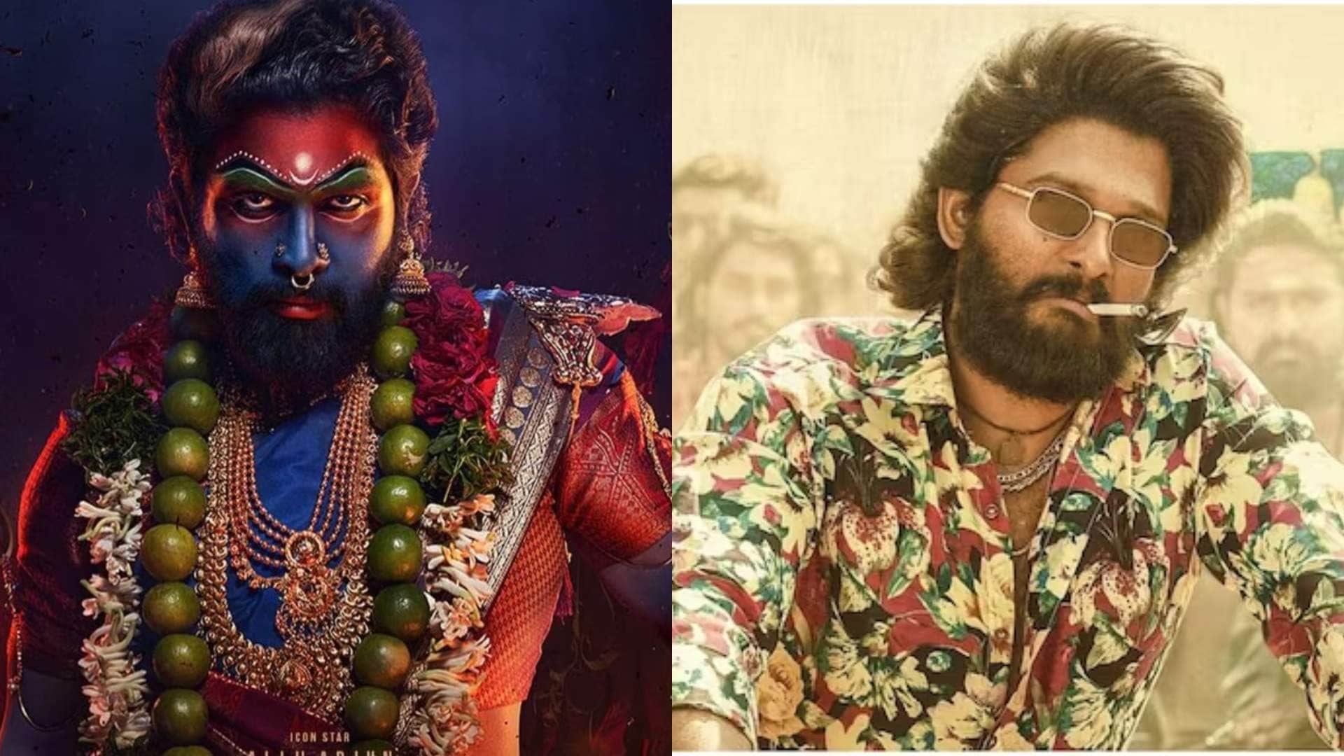 allu arjun pic in saree leaked from sukumar directorial pushpa 2 the rule film set Gangamma Thalli look viral