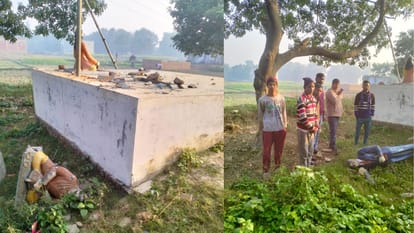 आजमगढ़ में दबंगों का दुस्साहस: अंबेडकर, महात्मा बुद्ध और संत रविदास की तोड़ी प्रतिमा; पुलिस में पहुंचा मामला Miscreants broke statues of Ambedkar Mahatma Buddha and Saint Ravidas in Azamgarh