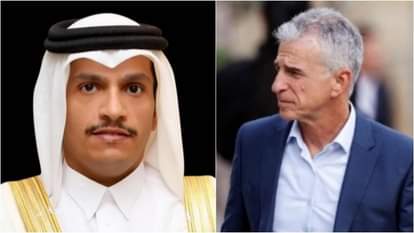 कतर के प्रधानमंत्री और इस्राइली खुफिया एजेंसी मोसाद के चीफ डेविड बार्निया (फाइल)