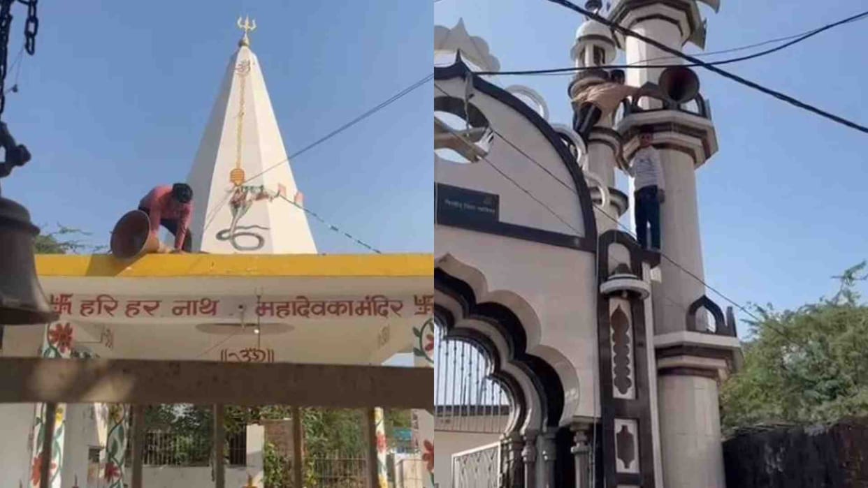 Loudspeakers removed from religious places in Gwalior