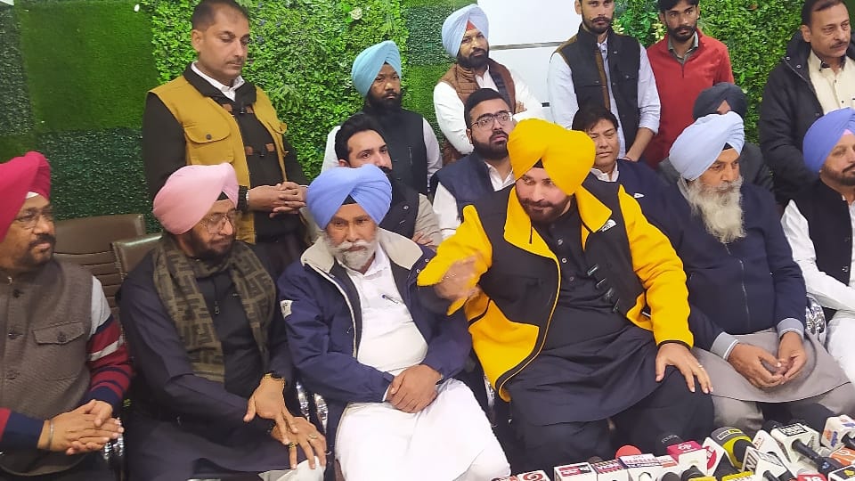 Congress Leader Navjot Sidhu Speaks on Mann government in Bathinda