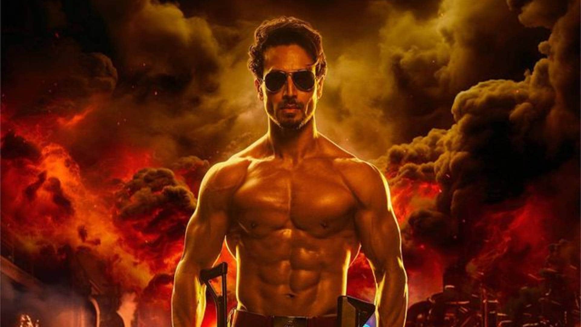 Singham Again stars Tiger Shroff and Kareena Kapoor Khan Bts pictures goes viral on Internet