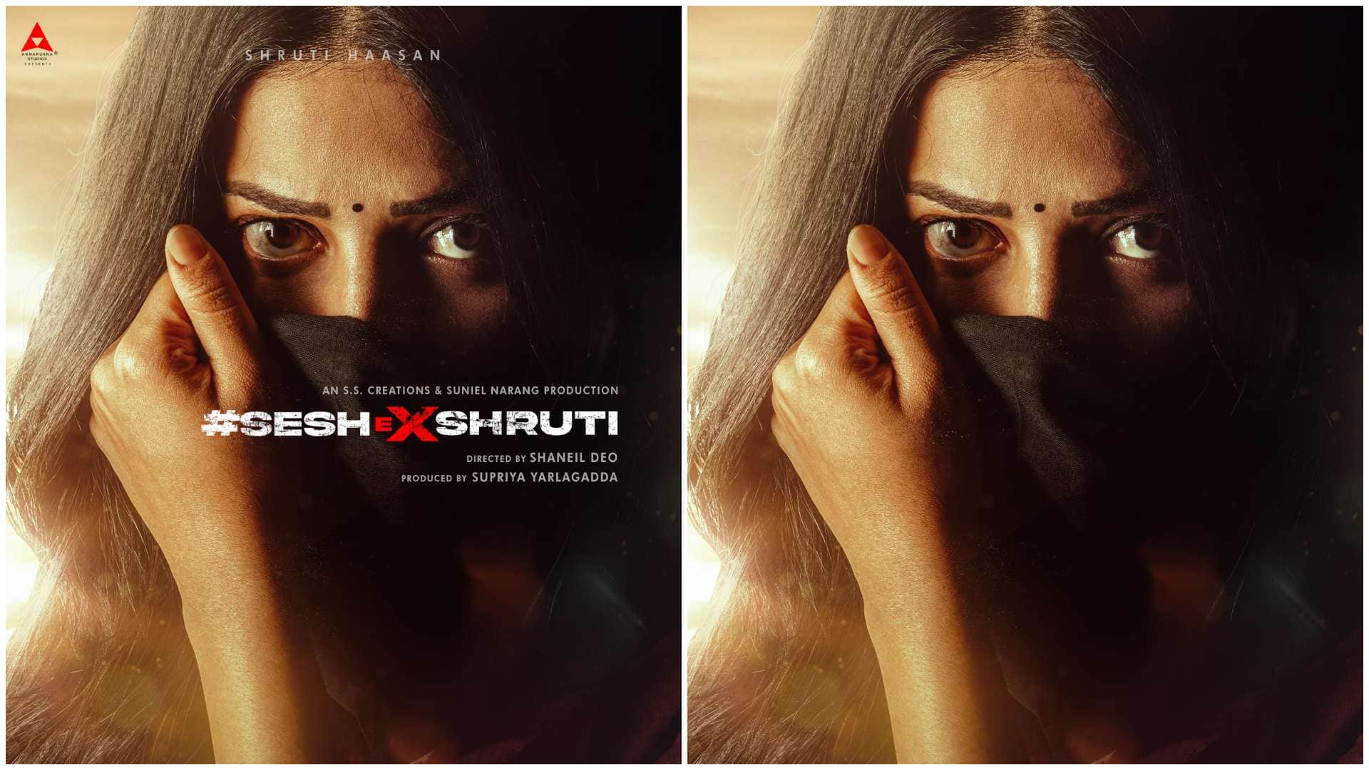 Shruti Haasan first look poster release from Pan india action drama Know teaser and title details