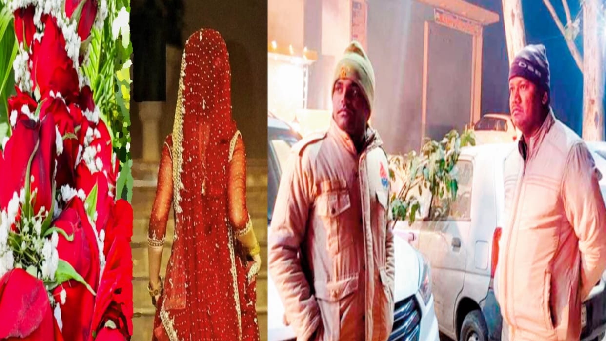 Meerut: Police deployed at the pavilion of girls wedding, monitoring with drone