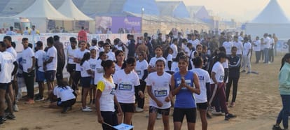 Bihar News: Patna Marathon, people ran with runners from Kenya and Ethiopia; Anju Bobby George, Traffic Route
