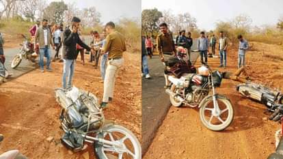 हादसे के बाद मौके पर पहुंची पुलिस टीम।