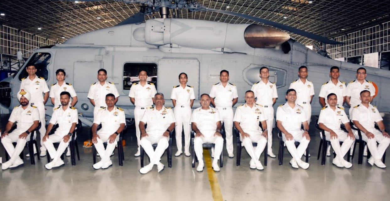 indian navy multi role mh 60r helicopter in country pilot training complete successfully
