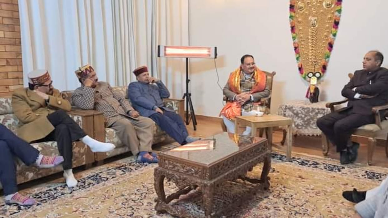 BJP Chief JP Nadda take meeting of party workers in kullu Himachal Pradesh