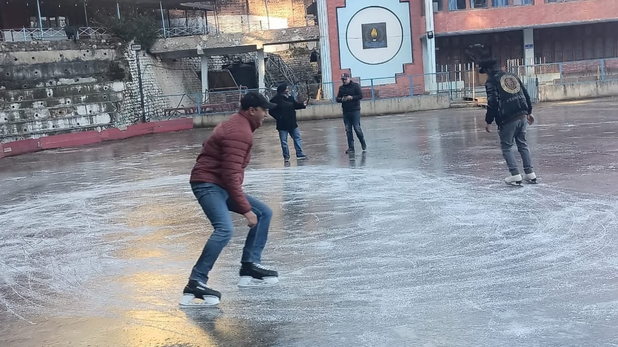 shimla news: ice skating started in ice skating rink shimla