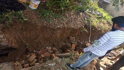 four sanitation workers injured after being buried under debris after wall of drain collapsed in Agra