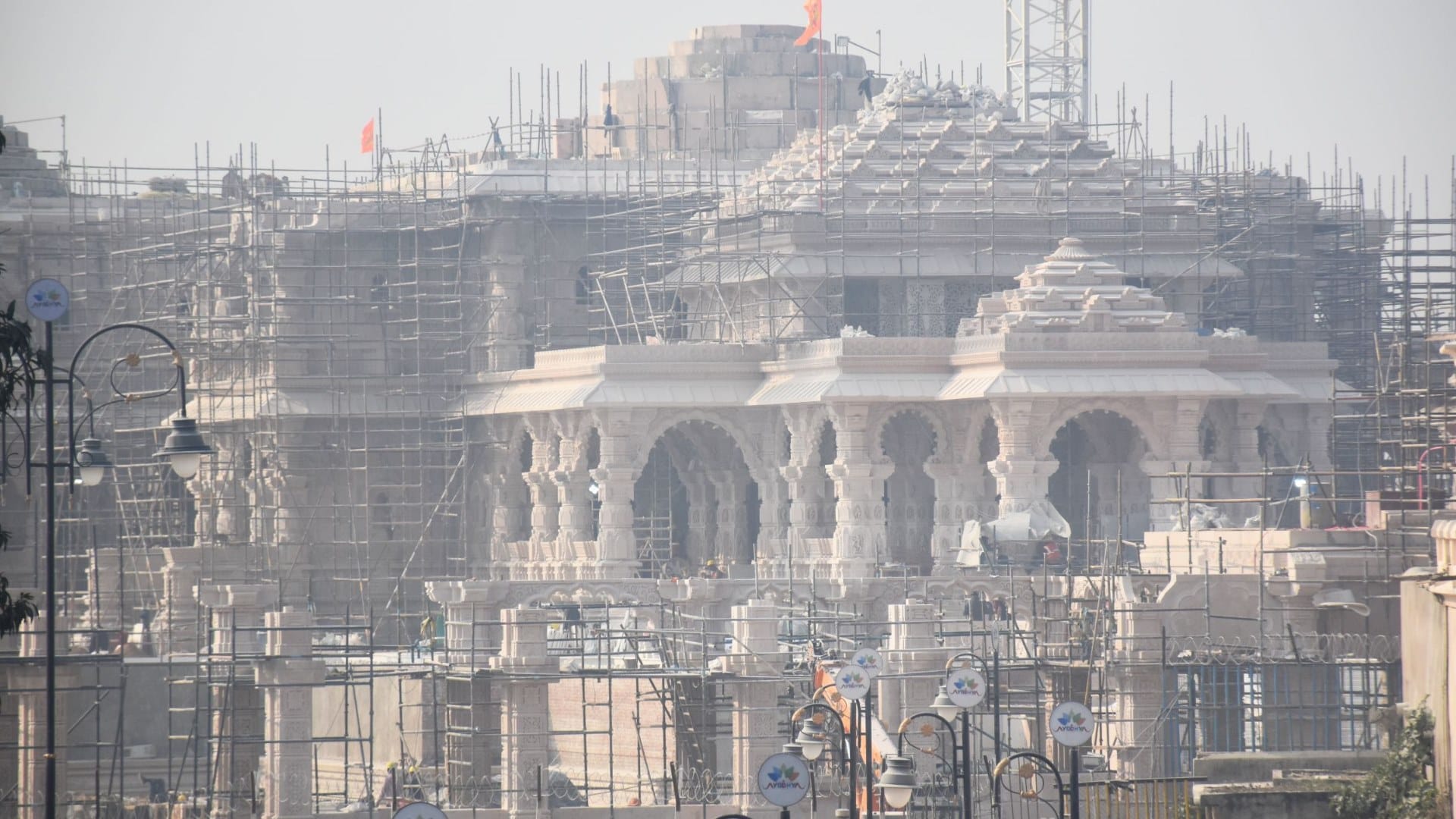 Ram temple is prepare for Pran Pratishtha, new pics issued.
