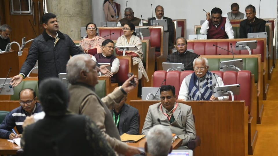Second day of winter session of Haryana Assembly today all update news