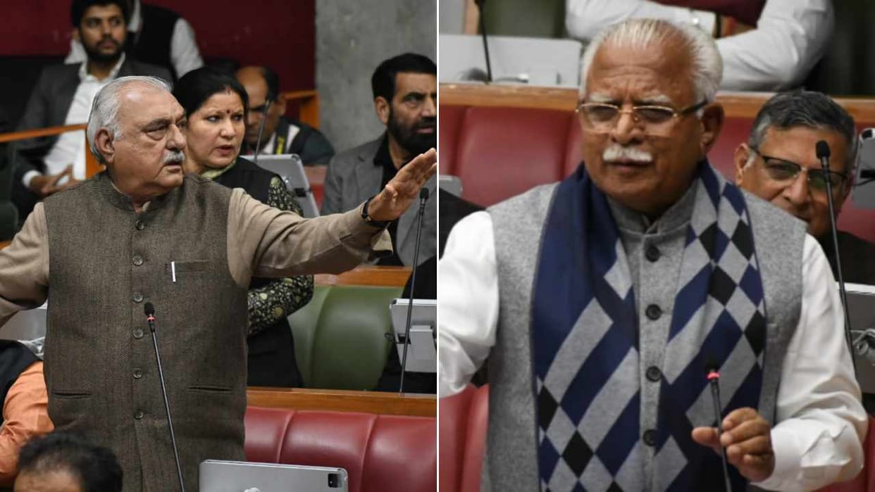 CM Manohar Lal and Bhupinder Singh Hooda face to face regarding unemployment figures and Sankalp Yatra