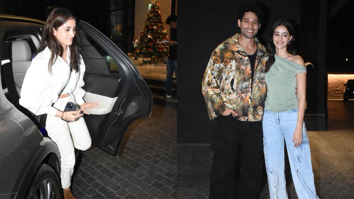 Kho Gaye Hum Kahan Navya Naveli Nanda attend Rumoured Boyfriend Siddhant Chaturvedi film screening see photos