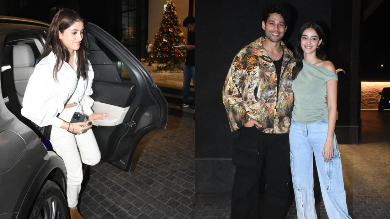 Kho Gaye Hum Kahan Navya Naveli Nanda attend Rumoured Boyfriend Siddhant Chaturvedi film screening see photos