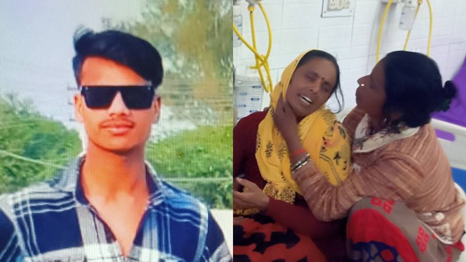 Bike of three friends returning from Vrindavan collides with a parked truck, one dead; condition of two is ser