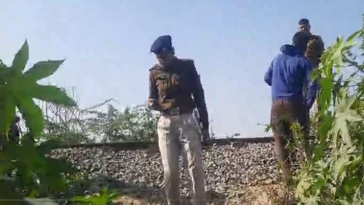 Ajmer News A young man lying on the railway track died after being hit by a train
