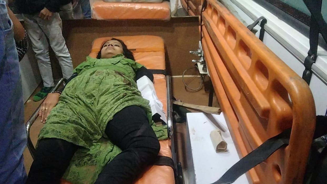Bharatpur News Car of Ahmedabad residents overturns two Died five injured