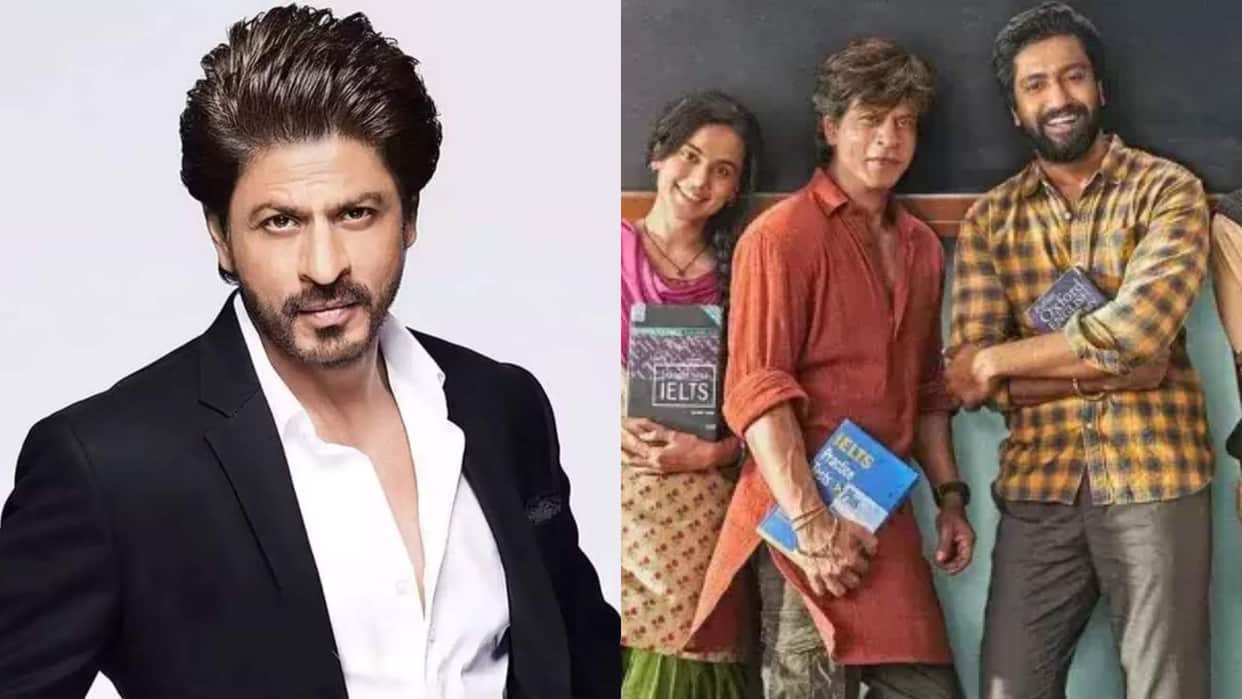 shahrukh khan praised dunki co actor vicky kaushal and director rajkumar hirani at dubai event