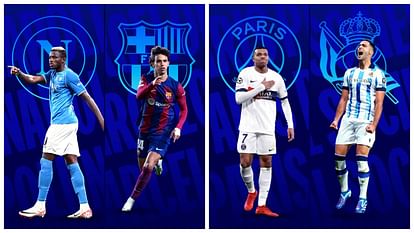 UCL Draw Barcelona vs Napoli match in Champions League round-16 easy draw for Mbappe PSG check schedule