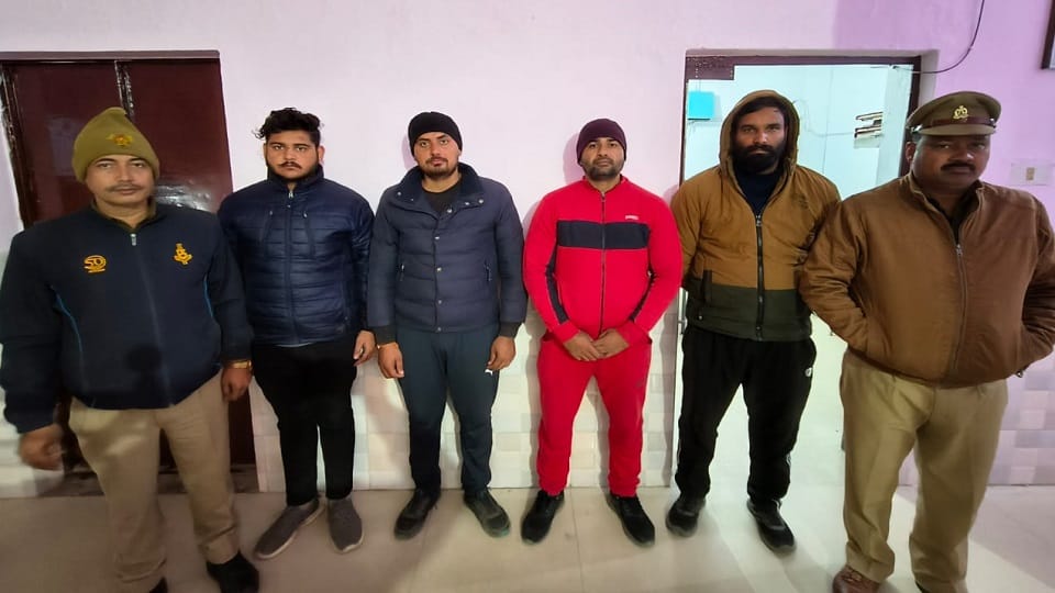 Report filed in rioting and fighting with farmers, six including five bouncers arrested