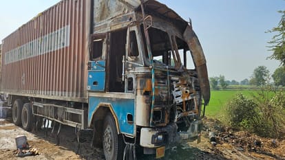 Fire broke out due to short circuit in container