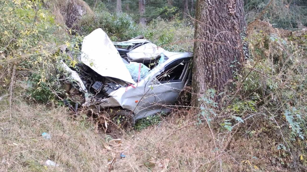 Road Accident: Car fell into the forest below the road in Kullu's Bahu, two including a teacher died.