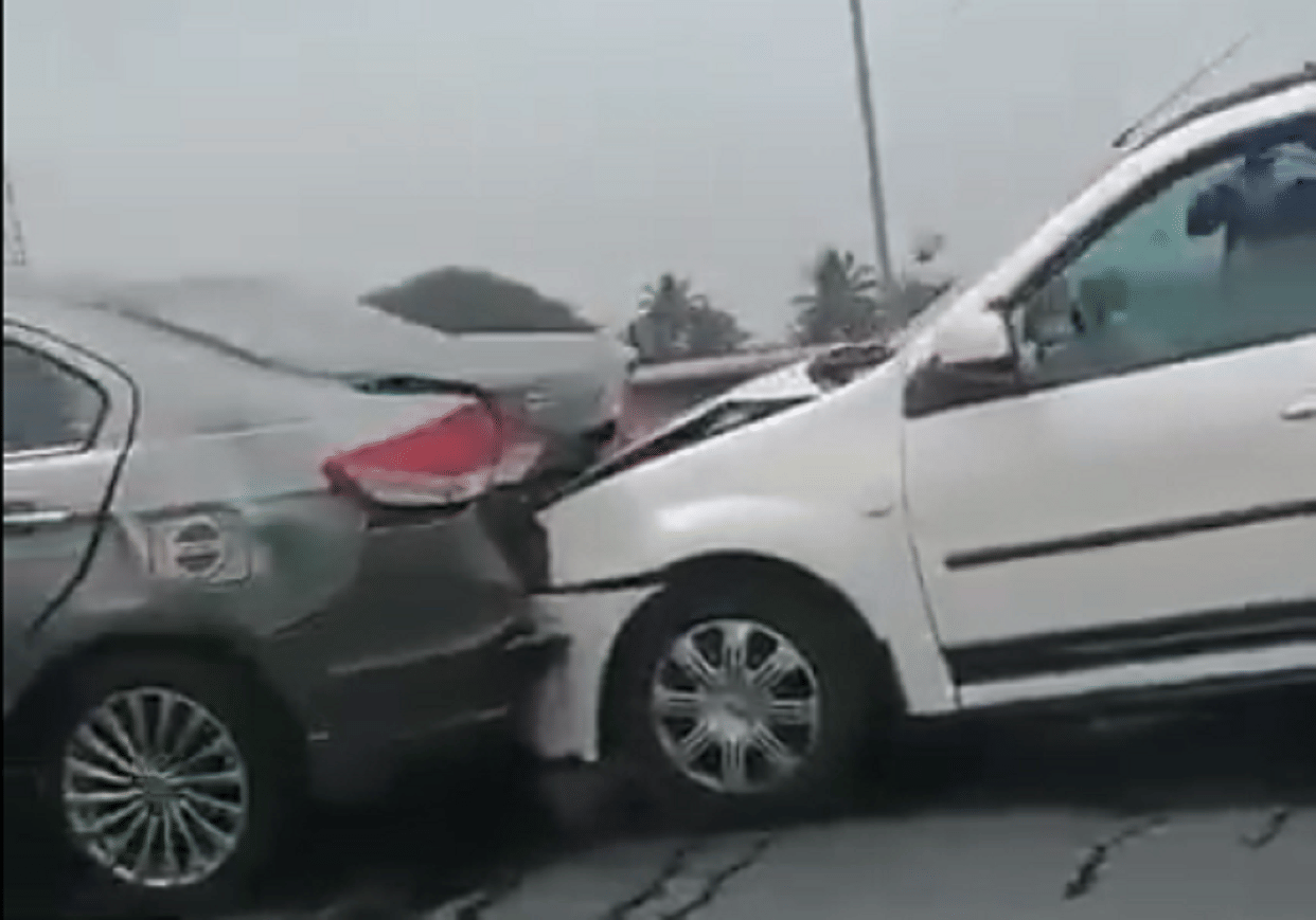 bengaluru car accident bengaluru vehicle collision viral video