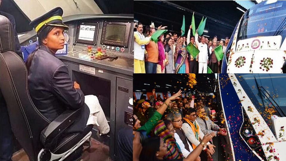 Prayagraj: Walkie talkie in hand, cap on head, train manager Anju remained alert in flower dress