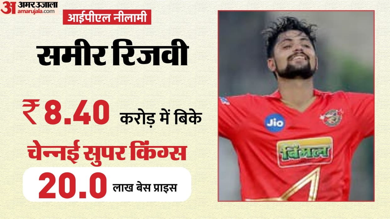IPL 2024: Who is Sameer Rizvi sold to Chennai Super Kings in IPL Auction at 8.40 crore rupees