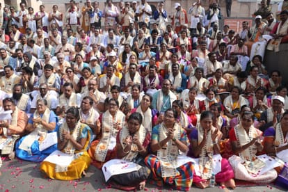Kashi Tamil Sangamam 2.0 Second team 'Yamuna' reaches varanasi from Rameshwar