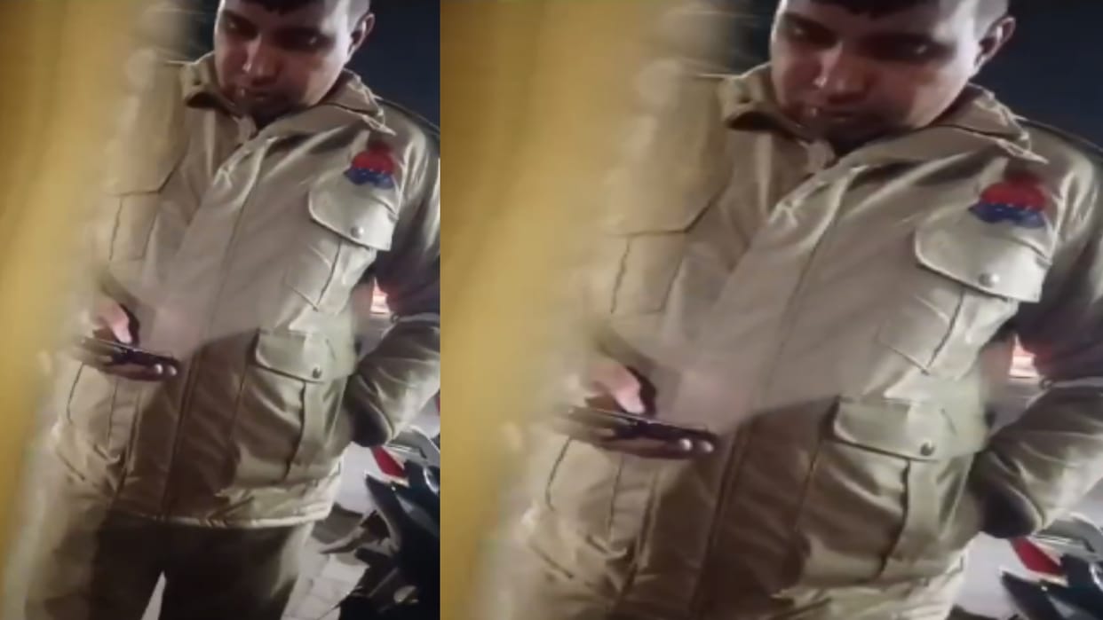 Meerut: Bargaining in the name of bail verification, video of constable goes viral