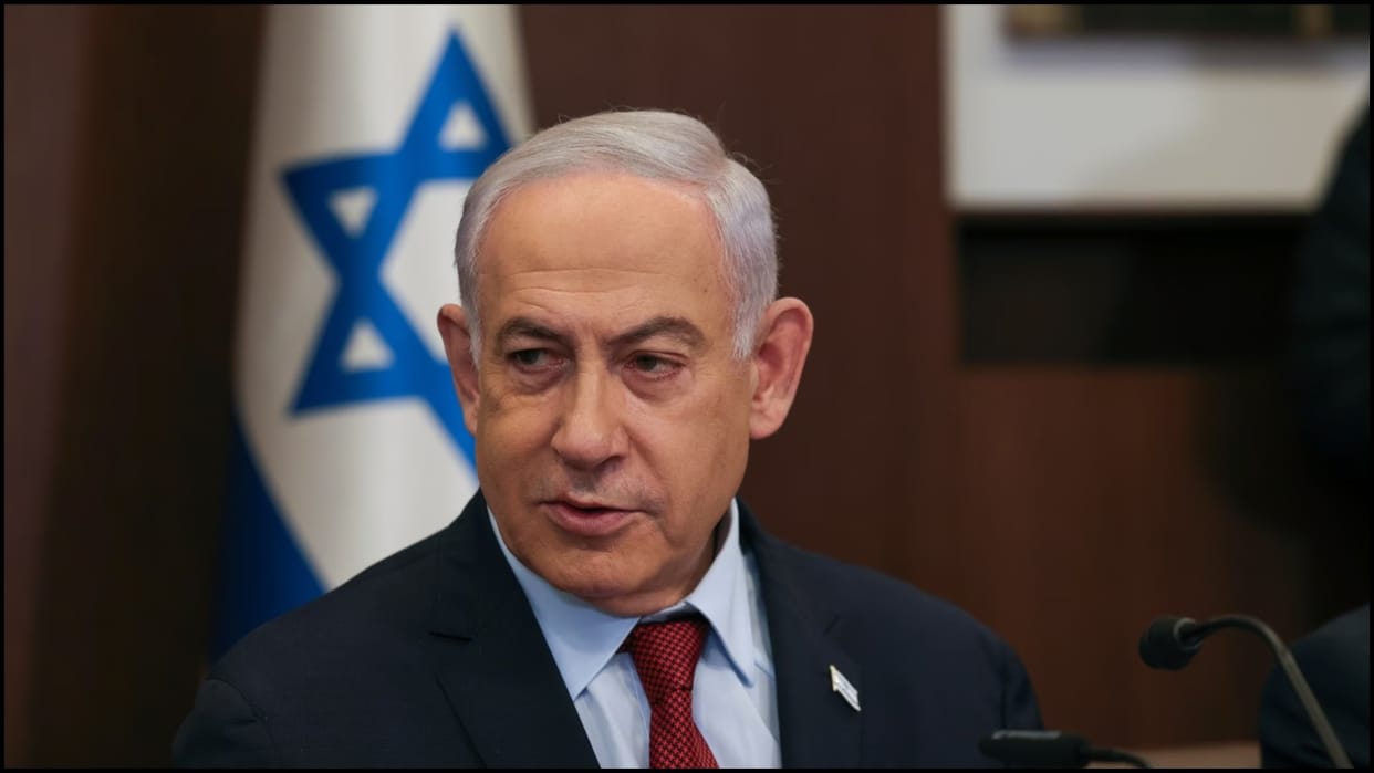 israel pm benjamin netanyahu speech in parliament intruppted by hostages families amid hamas war